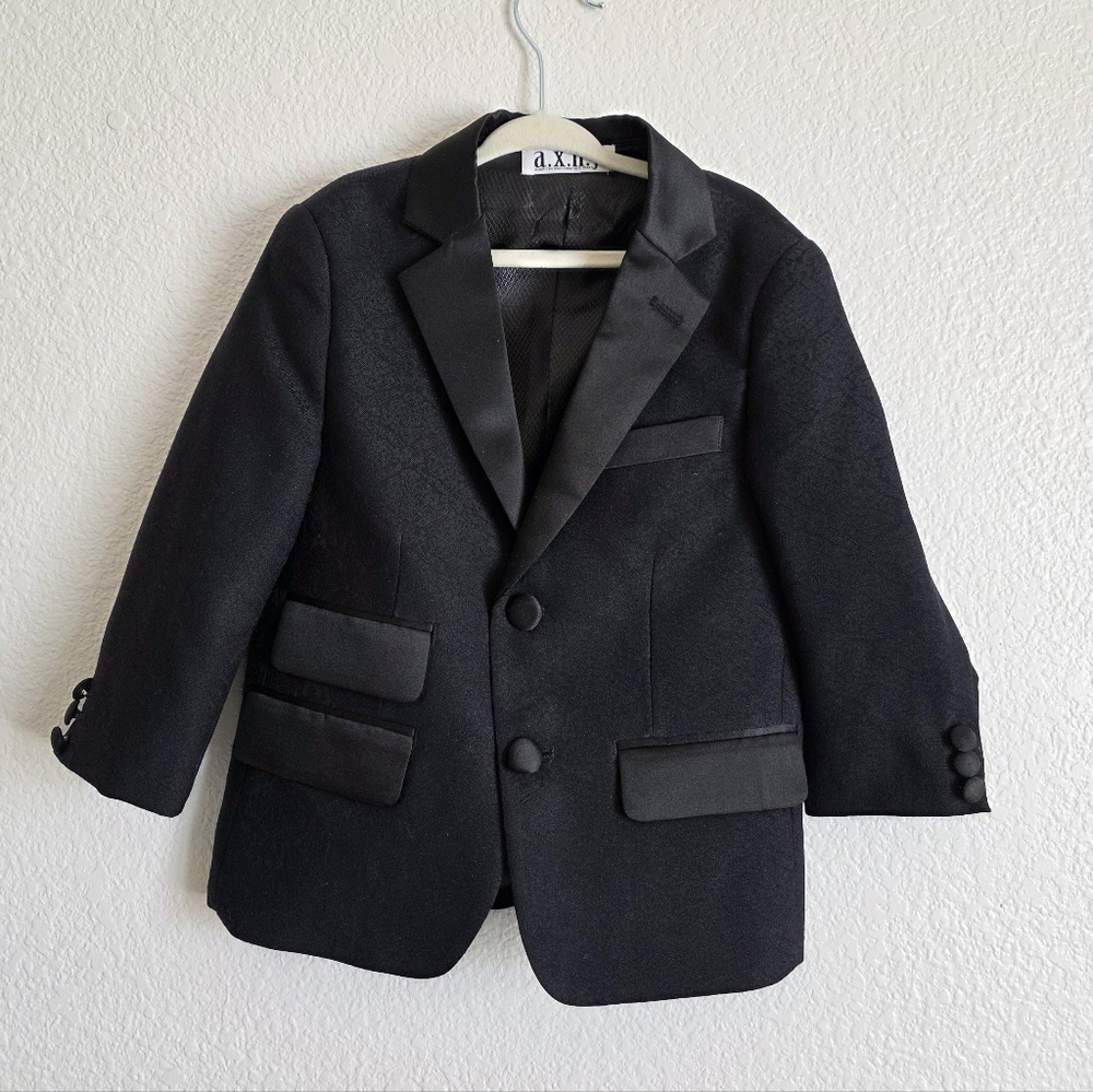 Toddler Boys Black Formal Suit Jacket  Size 4T